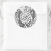 Heroes-Aufkleber Runder Aufkleber (Tasche)