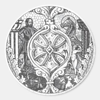 Heroes-Aufkleber Runder Aufkleber