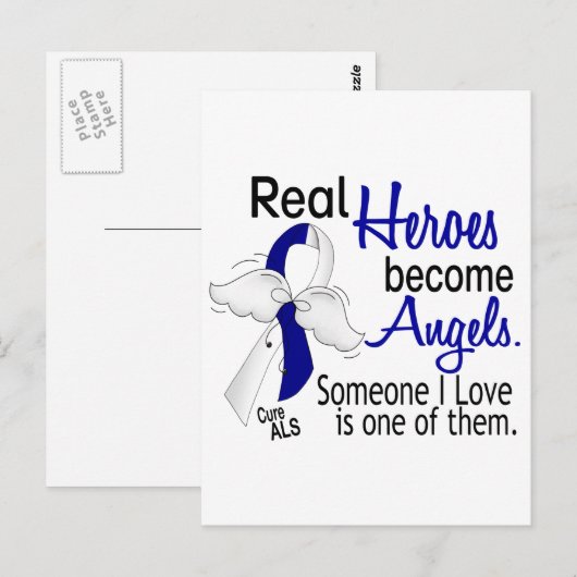 Heroes Become Angels ALS Postkarte (Vorne/Hinten)