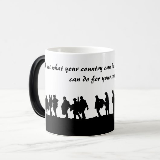 Heroes Black 11 oz Combo Tasse (Vorderseite Links)