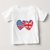 Heroes der amerikanischen Flagge/Backenfahne Baby T-shirt (Vorderseite)