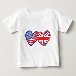 Heroes der amerikanischen Flagge/Backenfahne Baby T-shirt