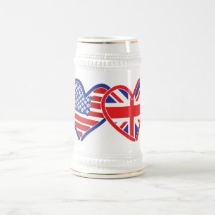 Heroes der amerikanischen Flagge/Backenfahne Bierglas