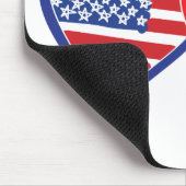 Heroes der amerikanischen Flagge/Backenfahne Mousepad (Ecke)