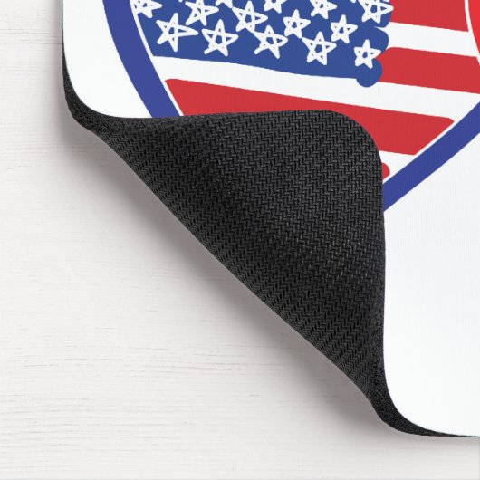Heroes der amerikanischen Flagge/Backenfahne Mousepad (Ecke)