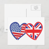 Heroes der amerikanischen Flagge/Backenfahne Postkarte (Vorne/Hinten)