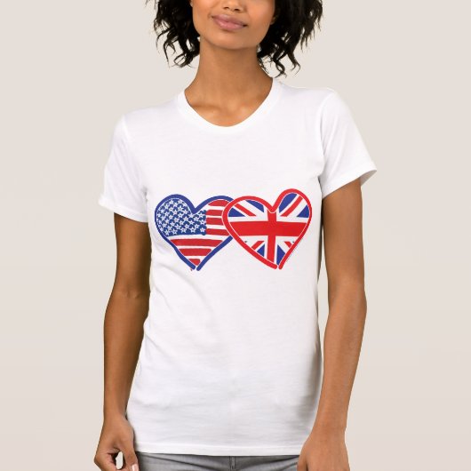 Heroes der amerikanischen Flagge/Backenfahne T-Shirt (Vorderseite)
