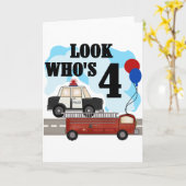 Heroes des Alltags 4. Geburtstag Karte (Gelbe Blume)