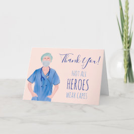 Heroes Krankenschwester Illustration blau pink vie Karte