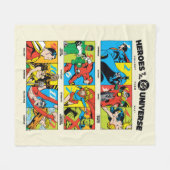 Heroes of the DC™ Universe Fleecedecke (Vorderseite (Horizontal))
