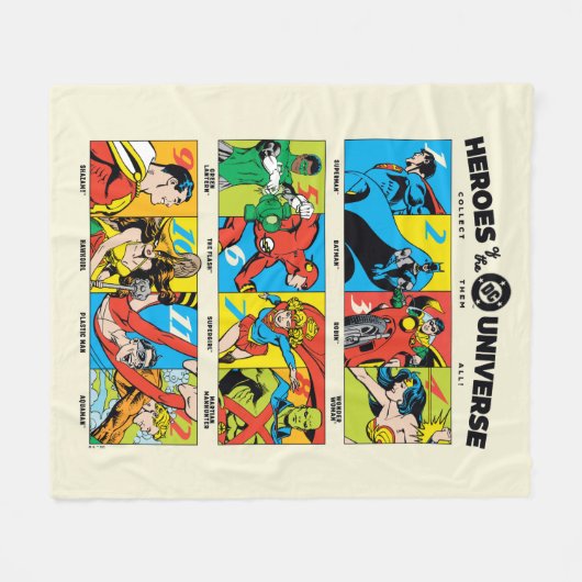 Heroes of the DC™ Universe Fleecedecke (Vorderseite (Horizontal))