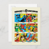 Heroes of the DC™ Universe Postkarte (Vorne/Hinten)