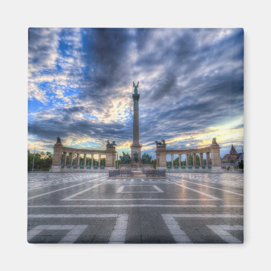 Heroes Square Budapest Sunrise Magnet (Vorne)