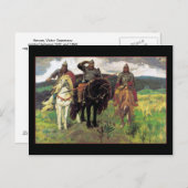 Heroes von Victor Vasnetsov Postkarte (Vorne/Hinten)