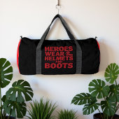 Heroes Wear Helmets And Boots Duffle Bag