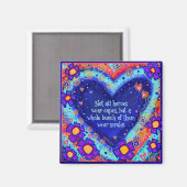 Heroes Wear Scrubs Herz Blumenarzt Magnet (Vorderseite/Rückseite)