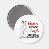 Heroes werden Engel Daddy Lung Cancer Magnet (Vorderseite/Rückseite)