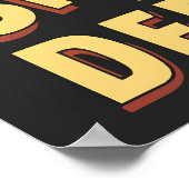 Heroic Alligator Comic Style Bayou Defender Poster (Ecke)