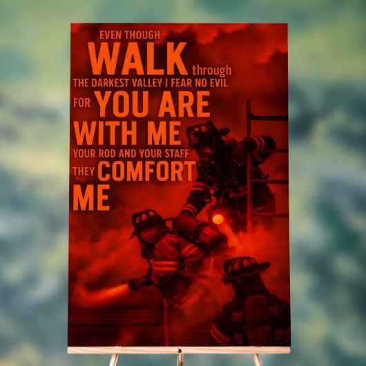 Heroic Christian Fire Rescue Wall Art 2026 Acrylschild (Neutral)