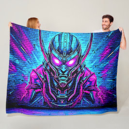 Heroic Cyberpunk Vibe Fleecedecke