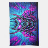 Heroic Cyberpunk Vibe Geschirrtuch (Vertikal)