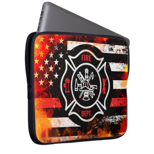 Heroic First Responder-Geschenk Laptopschutzhülle (Vorne Rechts)