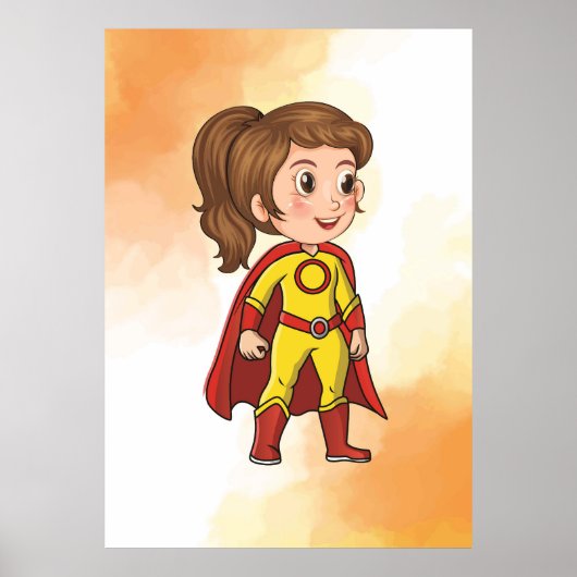 Heroic Girl Wonder Poster - Fun Kids Factory (Vorne)