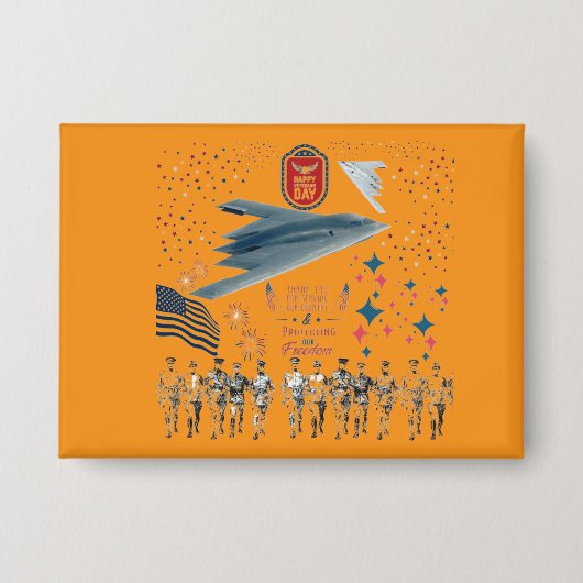 Heroic Hearts Tribute orange Button (Vorderseite)