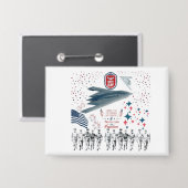 Heroic Hearts Tribute weiß Button (Vorderseite/Rückseite)