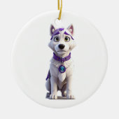 Heroic Husky Keramik Ornament (Vorne)