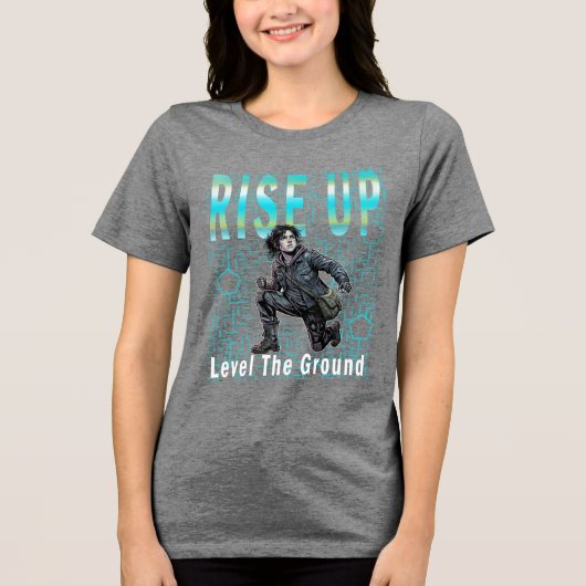 heroic style Tri-Blend shirt (Vorderseite)