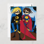 Heroic Superheroes Postcard Postkarte (Vorne/Hinten)