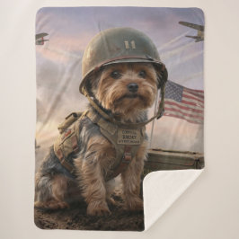 Heroic Yorkie Special Forces | Sherpa Blanket Sherpadecke