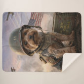 Heroic Yorkie Special Forces | Sherpa Blanket Sherpadecke (Vorderseite (Horizontal))