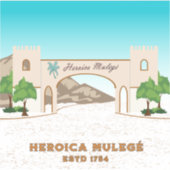 Heroica Mulegé Baja California Sur Mexiko Aufkleber (Vorderseite)