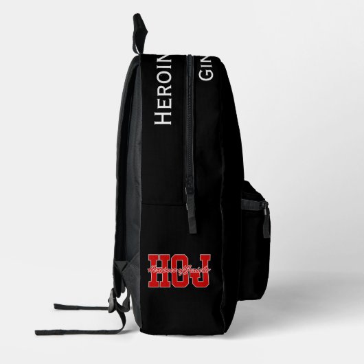 Heroine von Jericho HOJ Backpack Personalisiert Bedruckter Rucksack (Links)