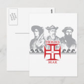 Herois do mar postkarte (Vorne/Hinten)