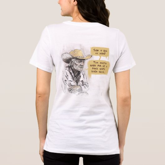 Heróis Tri-Blend Shirt (Rückseite)