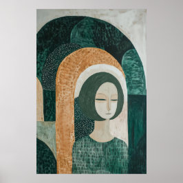 Heroische Abbildung 1838 in Bogengang Poster