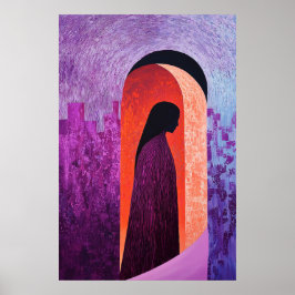 Heroische Abbildung 1844 in Bogengang Poster