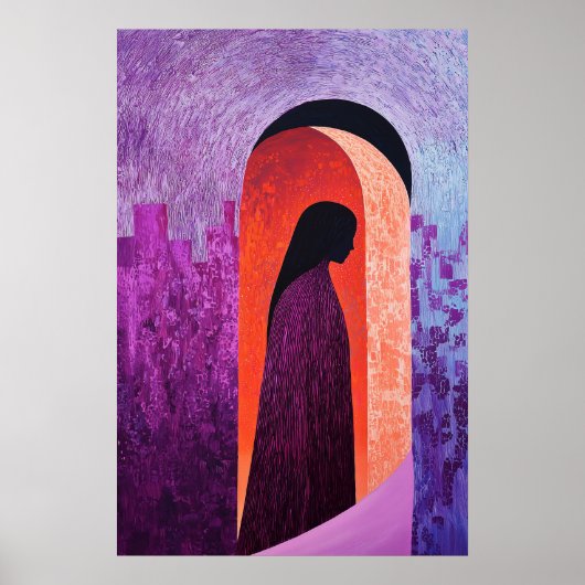 Heroische Abbildung 1844 in Bogengang Poster (Vorne)