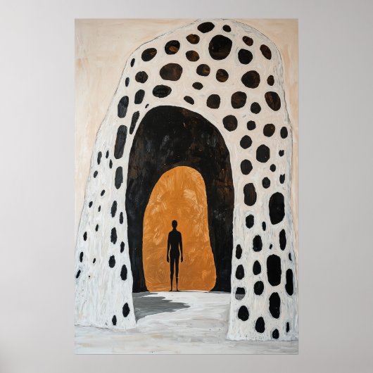 Heroische Abbildung 1846 in Bogengang Poster (Vorne)