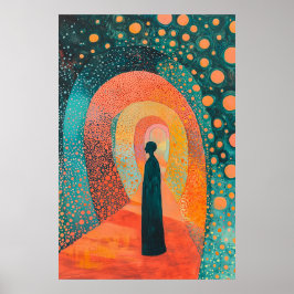 Heroische Abbildung 1848 in Bogengang Poster