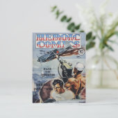 Heroische Comicen Postkarte (Stehend Vorderseite)