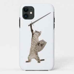 Heroische Kriegers-Ritter-Katze iPhone 11 Hülle