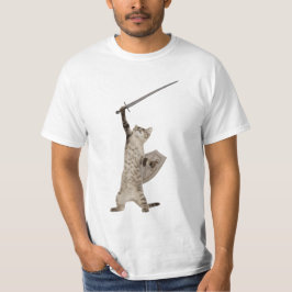 Heroische Kriegers-Ritter-Katze T-Shirt
