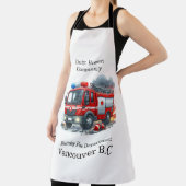 Heroischer Feuerwehrmann bekämpft Stadtbrand Schürze (InSitu)