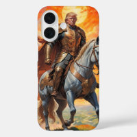 Heroischer Trump-Krieger in Goldener Rüstung