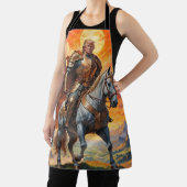 Heroischer Trump-Krieger in Goldener Rüstung Schürze (InSitu)