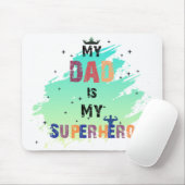 Heroischer Vater Vibes Square Mousepad (Mit Mouse)